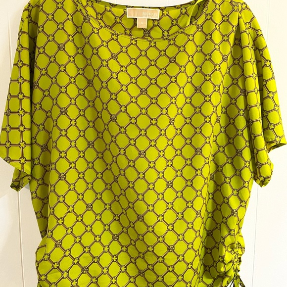 Emerald green Michael kors blouse spring summer - Picture 2 of 7